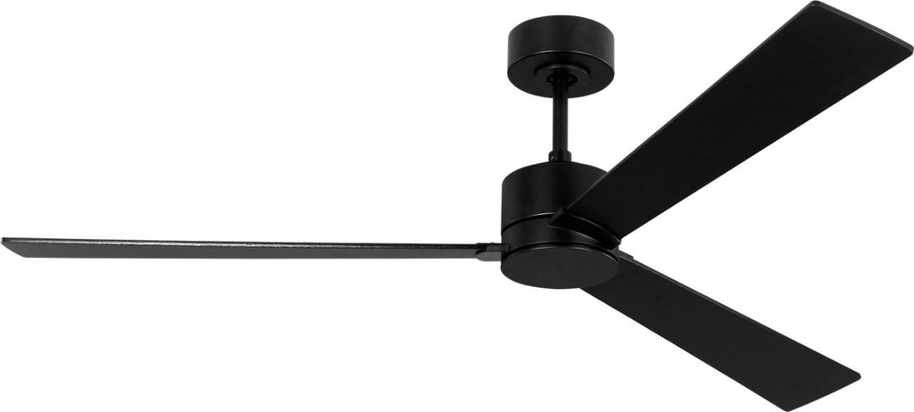 Rozzen Smart 60 Ceiling Fan | Midnight Black | Midnight Black / American Walnut Reversible Blades