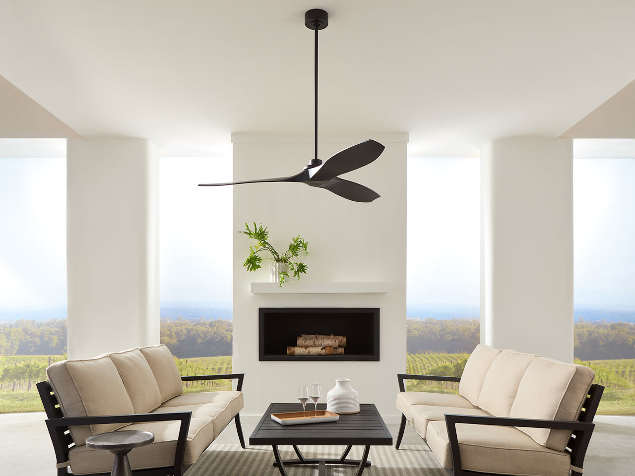 Collins Coastal Smart 60 Ceiling Fan | Blades Midnight Black