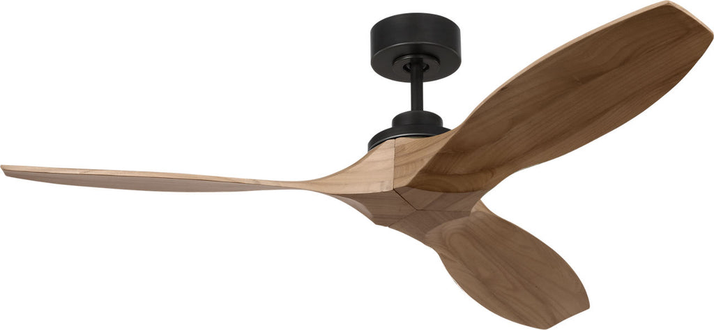 Collins Smart 52 Ceiling Fan | Midnight Black | Natural Honey Blades