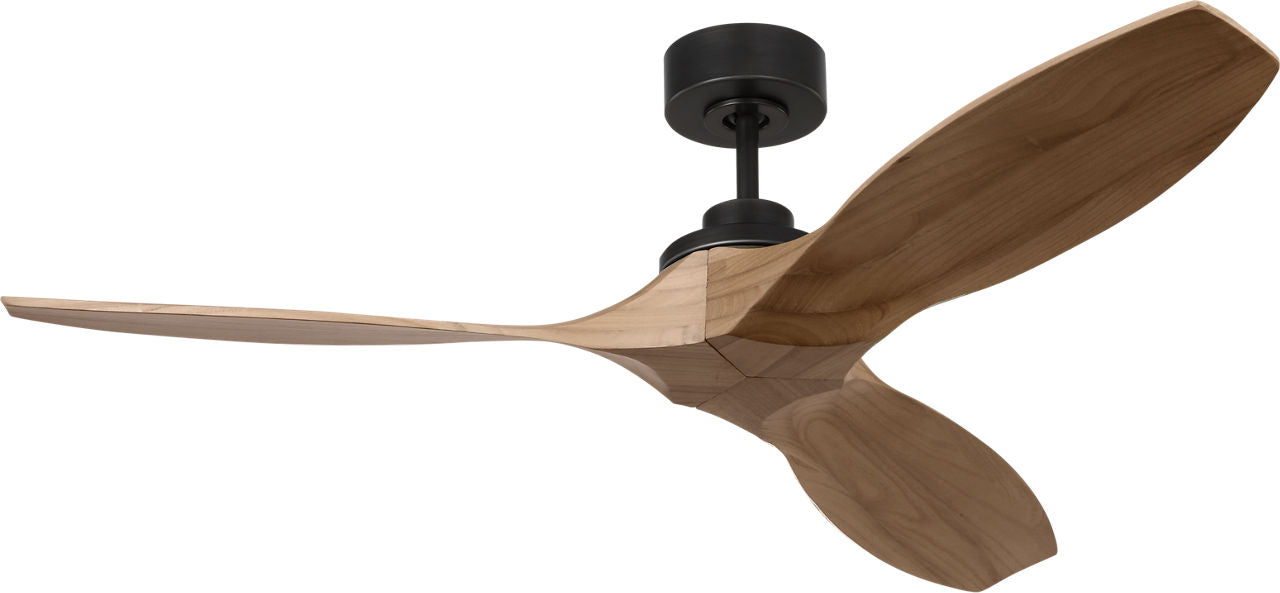 Collins Smart 52 Ceiling Fan | Midnight Black | Natural Honey Blades