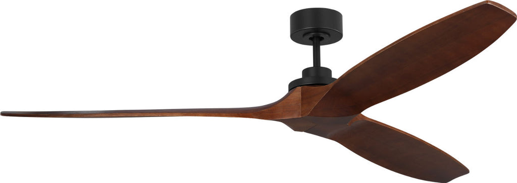 Collins Smart 70 Ceiling Fan | Midnight Black | Dark Walnut Blades