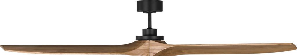 Collins Smart 70 Ceiling Fan | Midnight Black | Natural Honey Blades