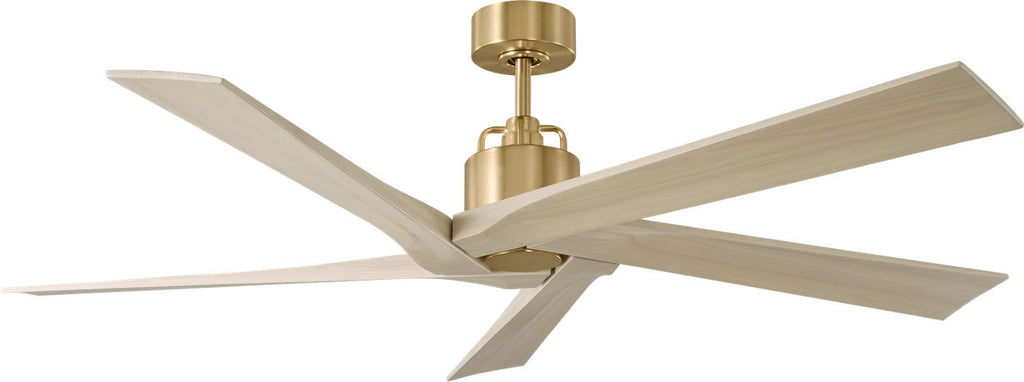 Aspen 56 Ceiling Fan | Burnished Brass | Washed White Oak Blades