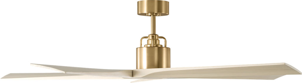 Aspen 56 Ceiling Fan | Burnished Brass | Washed White Oak Blades