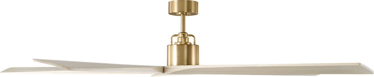 Aspen 70 Ceiling Fan | Burnished Brass | Washed White Oak Blades