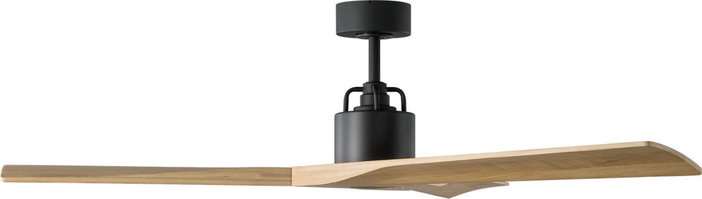 Alma Smart 52 Ceiling Fan | Midnight Black | Natural Honey Blades