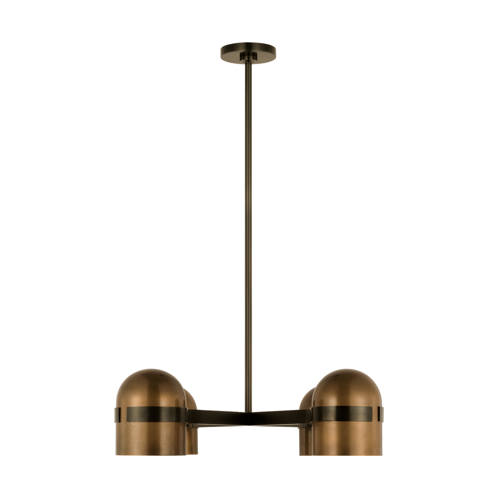 Octavia Medium Chandelier Blackened Bronze/bright worn brass 2700K 90 CRI