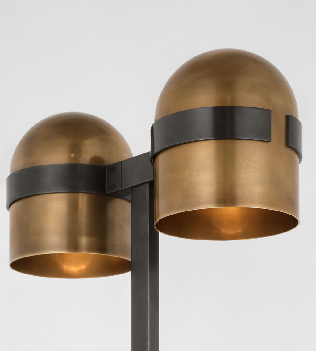 Octavia Medium Floor Lamp Blackened Bronze/bright worn brass 2700K 90 CRI