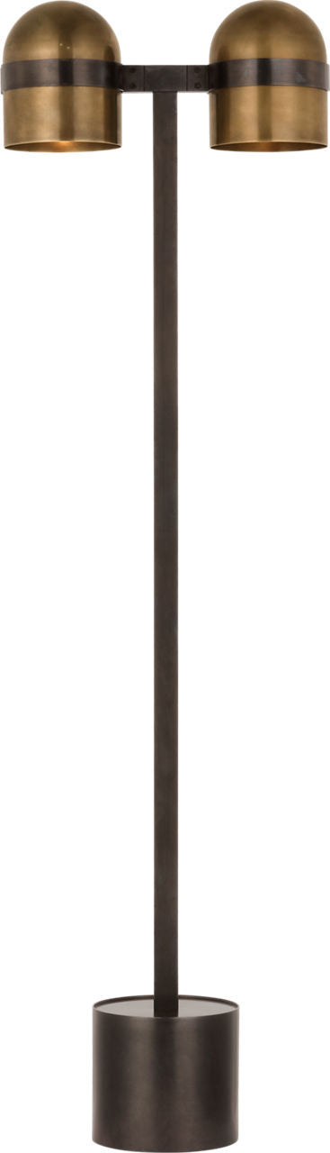 Octavia Medium Floor Lamp Blackened Bronze/bright worn brass 2700K 90 CRI