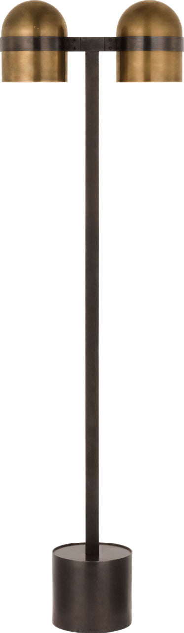 Octavia Medium Floor Lamp Blackened Bronze/bright worn brass 2700K 90 CRI