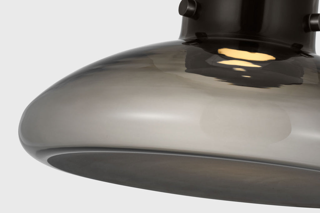 Morgan 18 Flush Mount burnished Bronze | smoke glass 2700K-1800K 90 CRI