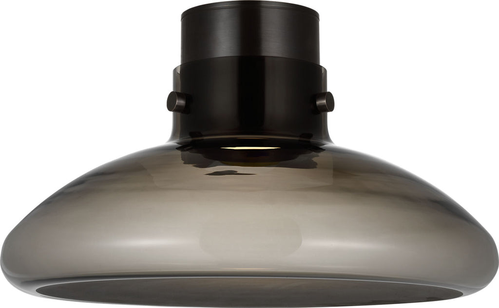 Morgan 18 Flush Mount burnished Bronze | smoke glass 2700K-1800K 90 CRI