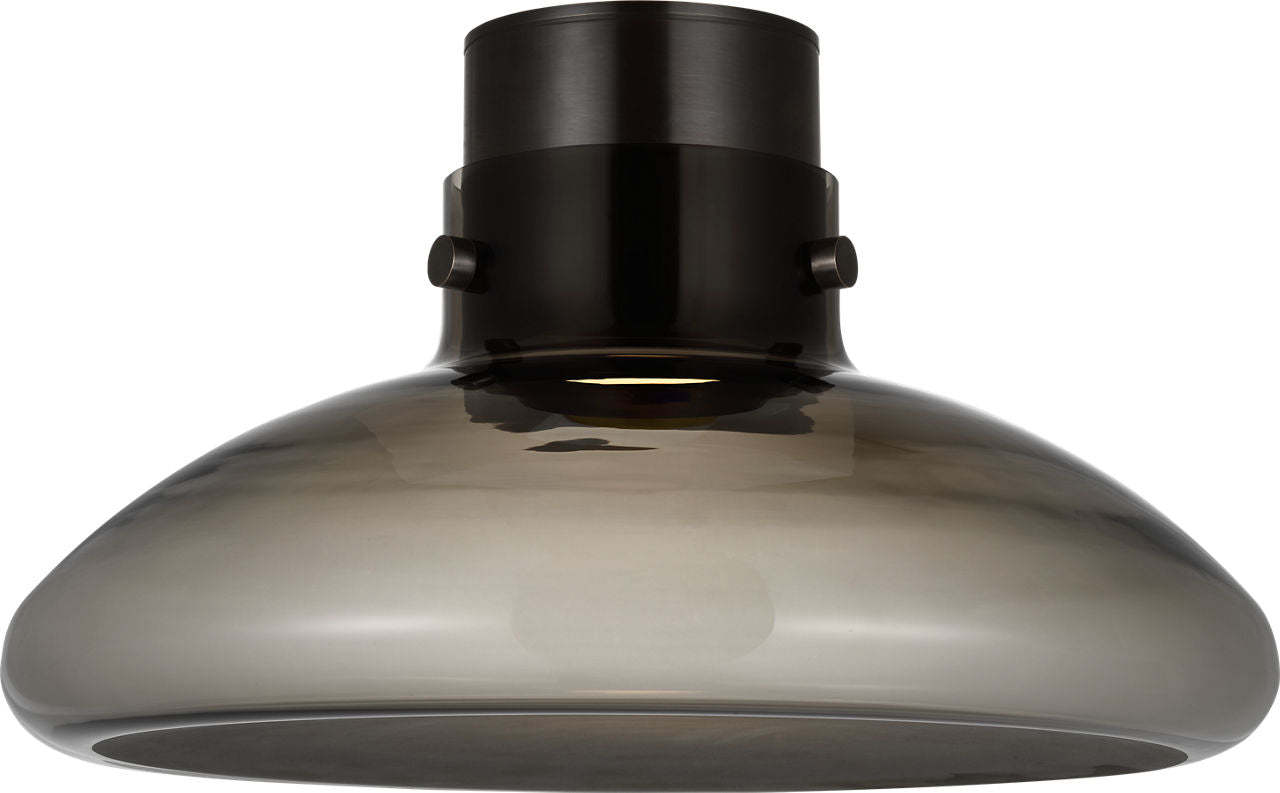 Morgan 18 Flush Mount burnished Bronze | smoke glass 2700K-1800K 90 CRI