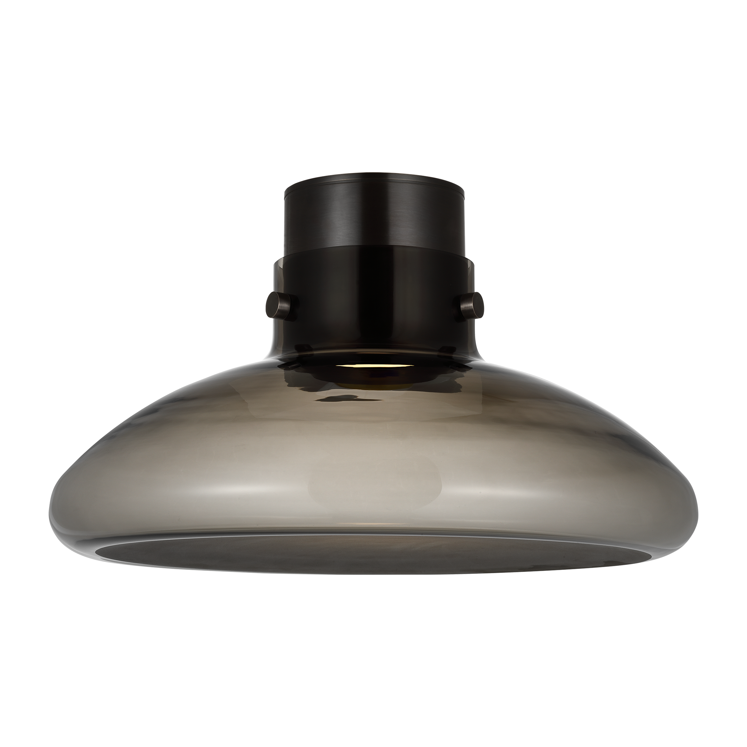 Morgan 18 Flush Mount burnished Bronze | smoke glass 2700K-1800K 90 CRI