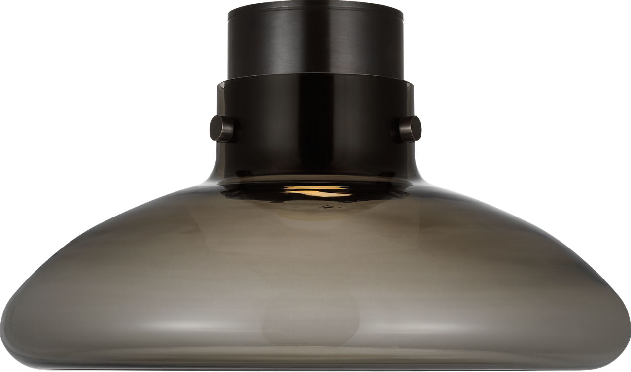 Morgan 18 Flush Mount burnished Bronze | smoke glass 2700K-1800K 90 CRI