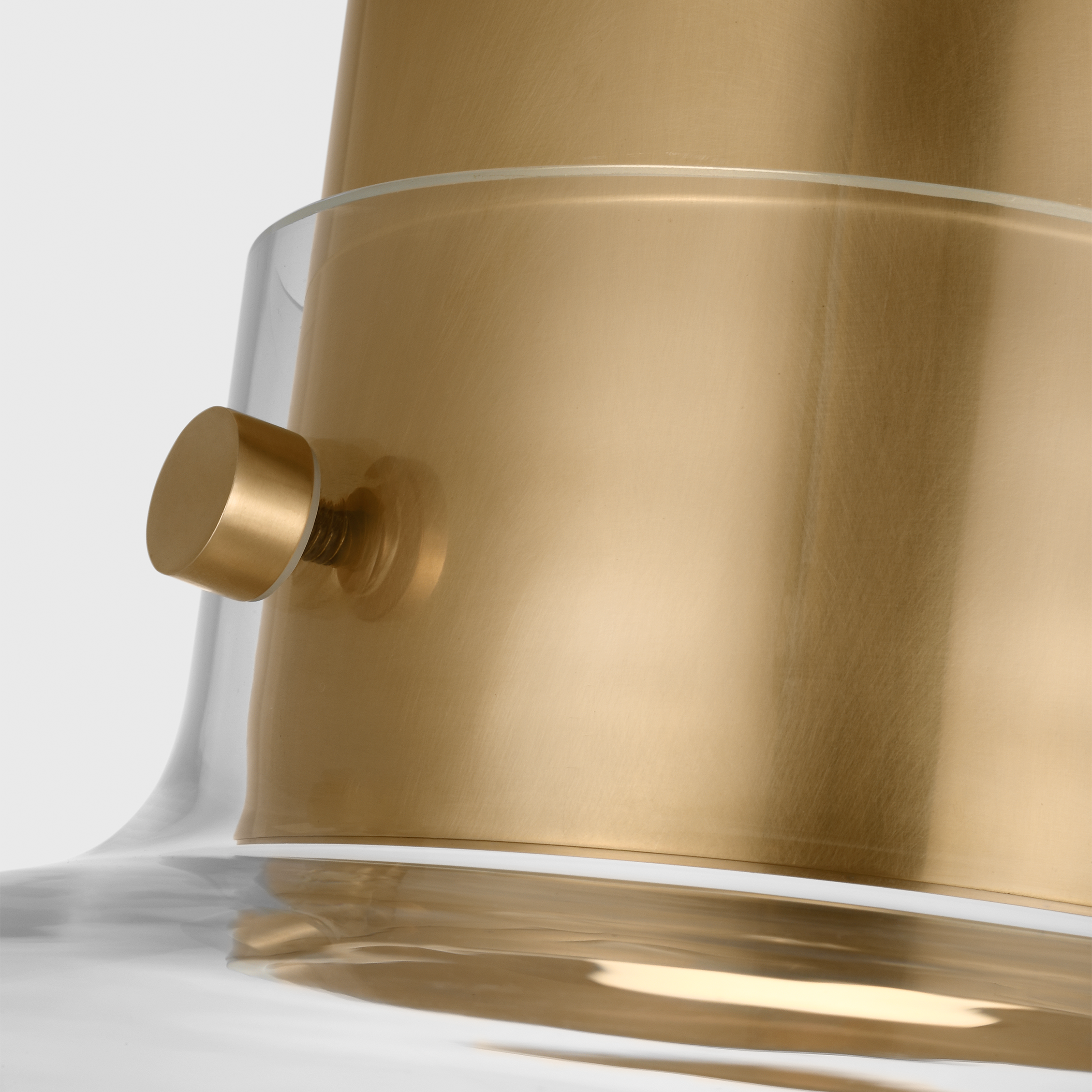 Morgan 18 Flush Mount hand-rubbed antique brass | clear glass 2700K-1800K 90 CRI