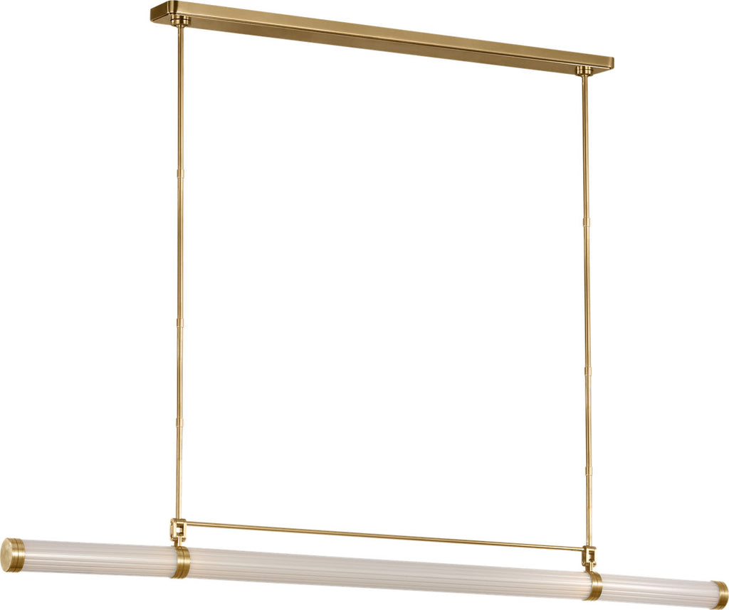 Alo X-Large Linear Chandelier Polished Natural Brass 2700K 90 CRI 120V