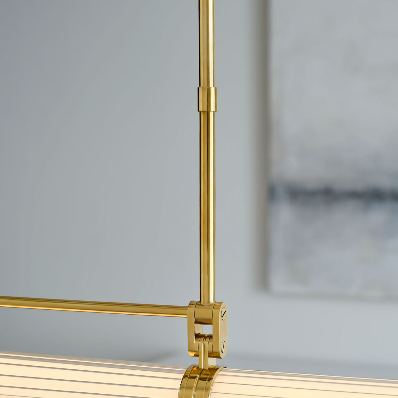 Alo X-Large Linear Chandelier Polished Natural Brass 2700K 90 CRI 120V