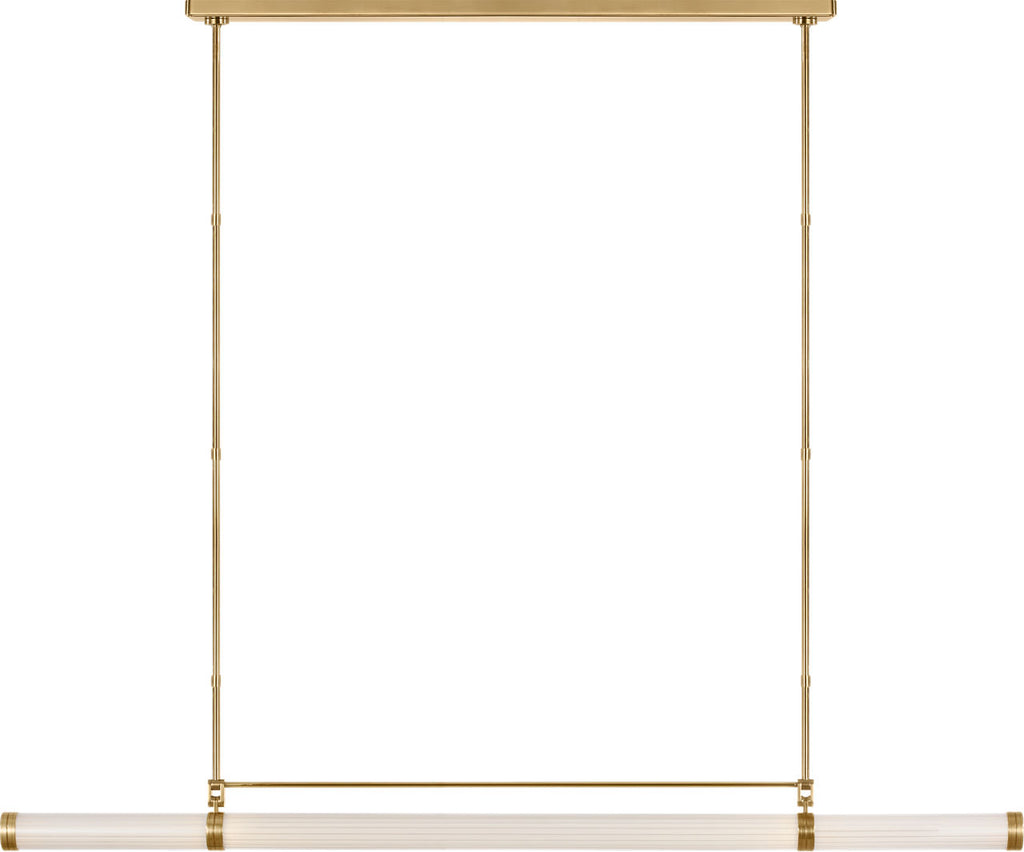 Alo X-Large Linear Chandelier Polished Natural Brass 2700K 90 CRI 120V