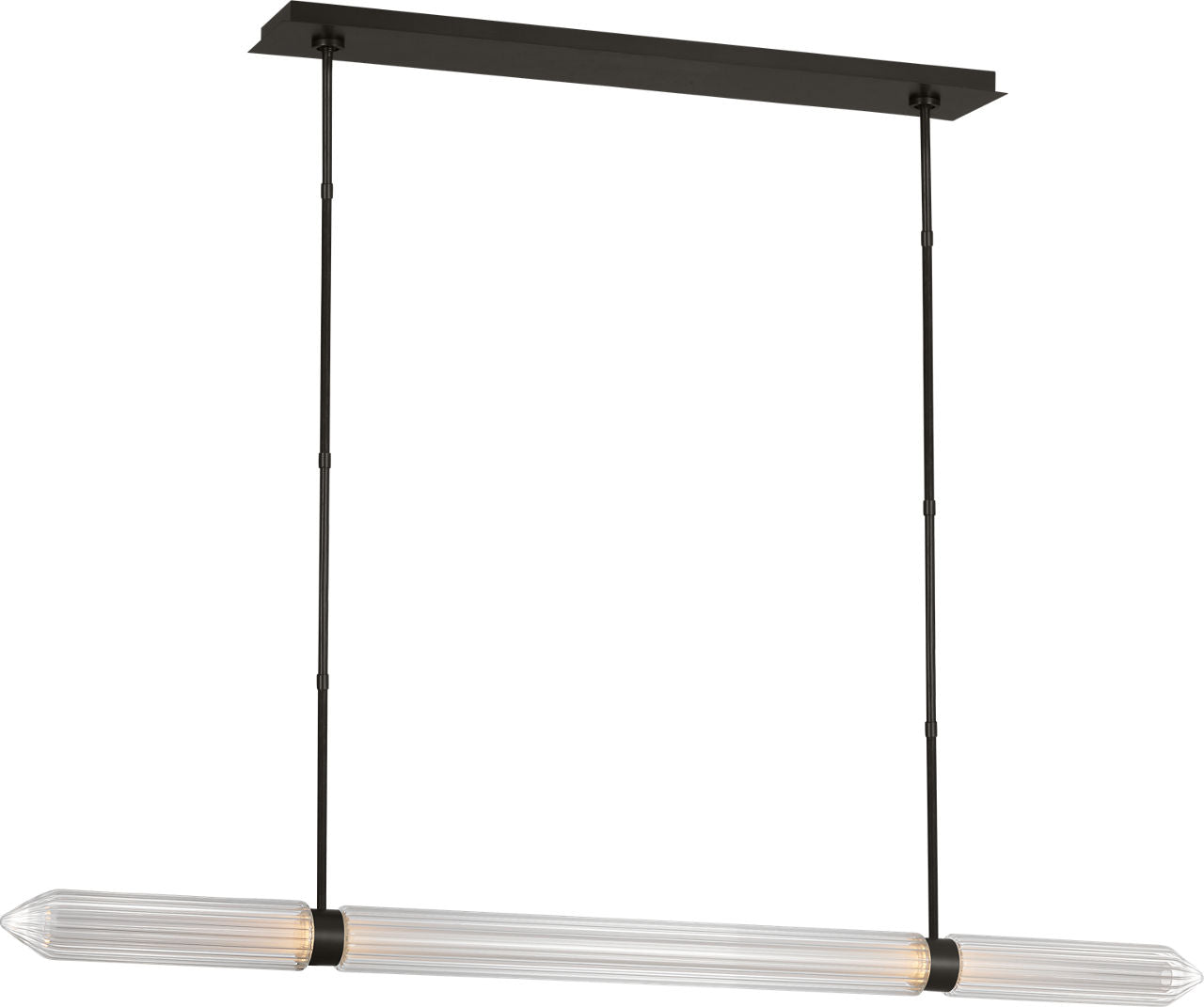 Langston X-Large Linear Chandelier Plated Dark Bronze 2700K 90 CRI 120V