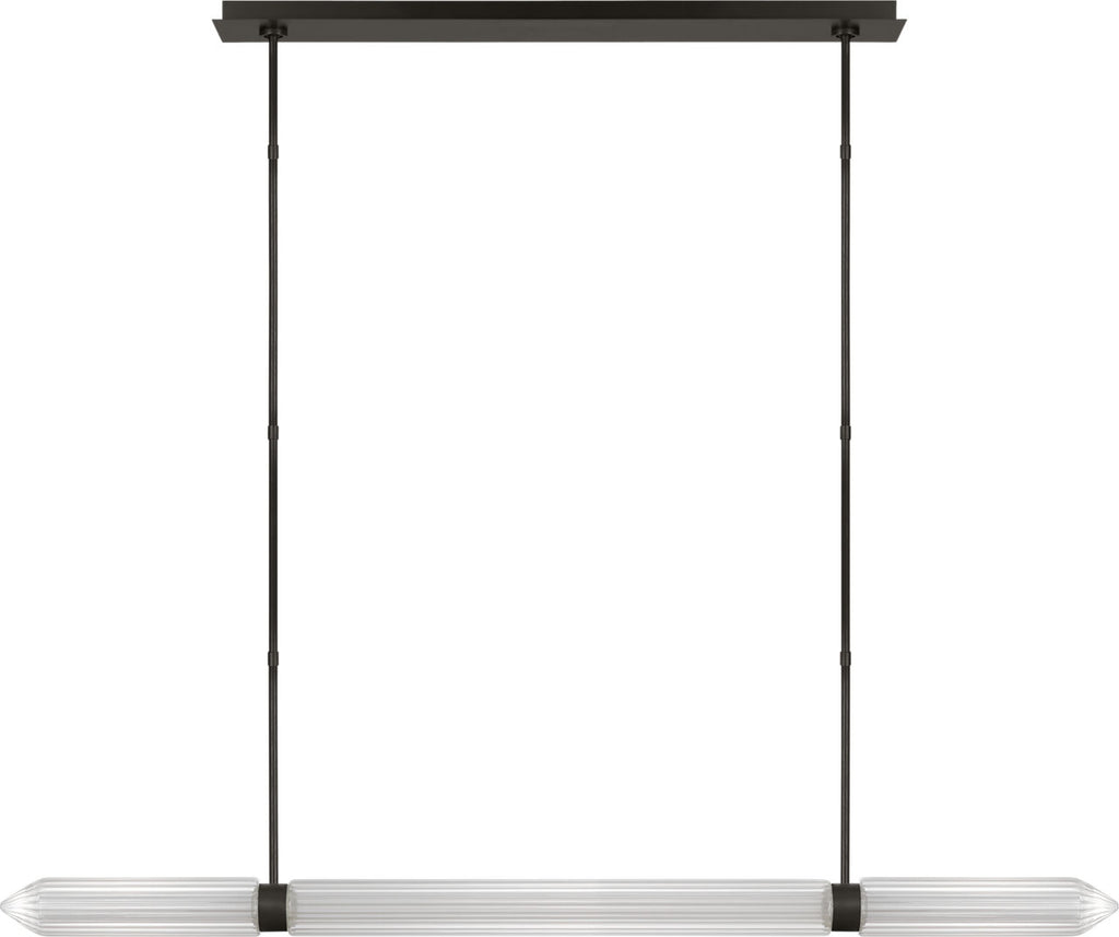Langston X-Large Linear Chandelier Plated Dark Bronze 2700K 90 CRI 120V