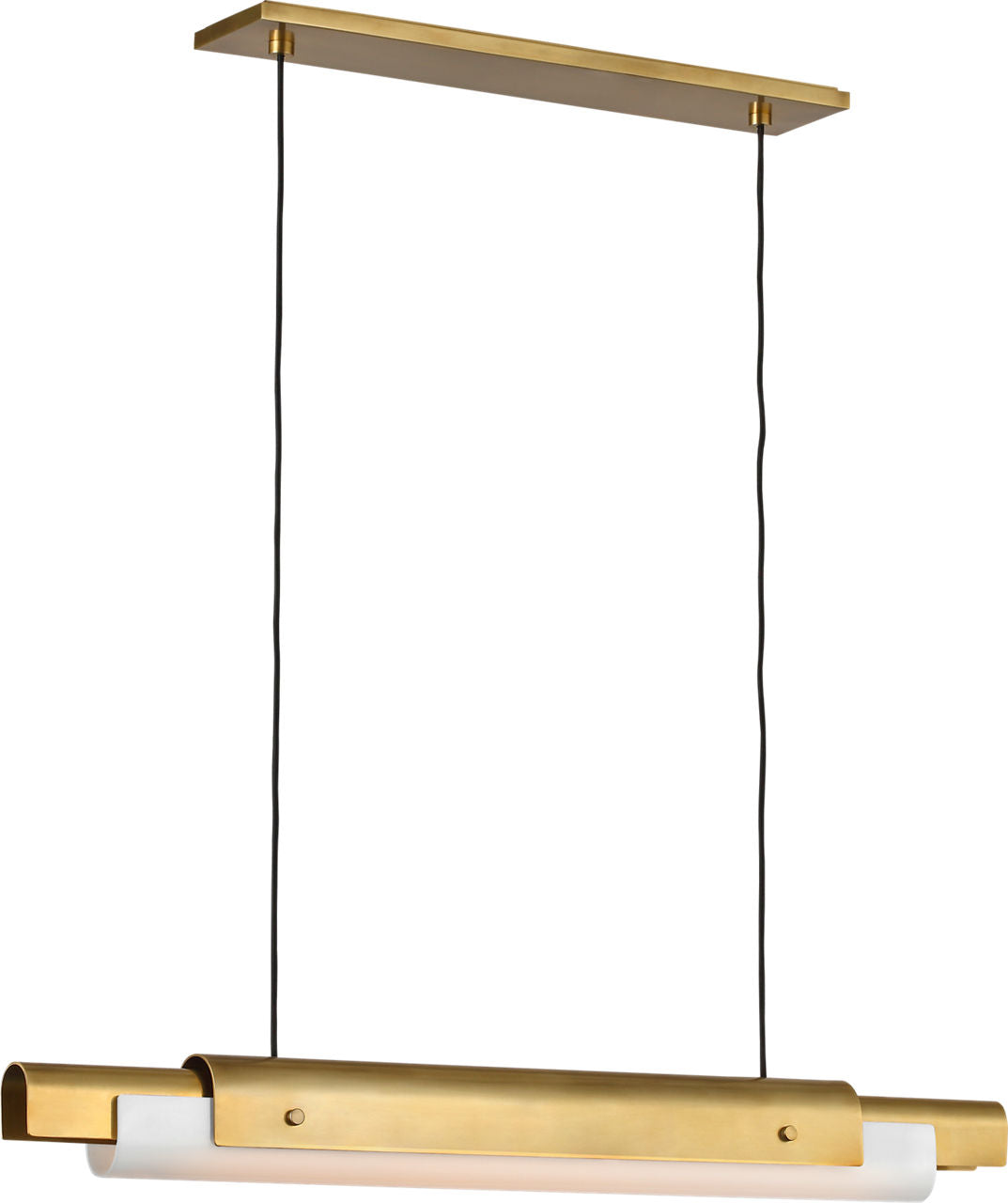 Ambrose 36 Linear Chandelier hand rubbed antique brass 2700K-1800K 90 CRI