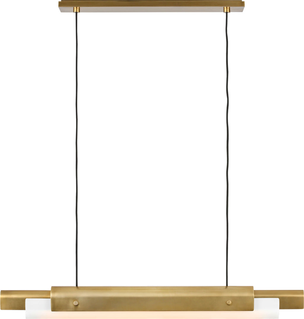 Ambrose 36 Linear Chandelier hand rubbed antique brass 2700K-1800K 90 CRI
