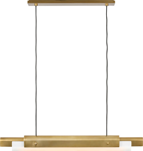 Ambrose 36 Linear Chandelier hand rubbed antique brass 2700K-1800K 90 CRI