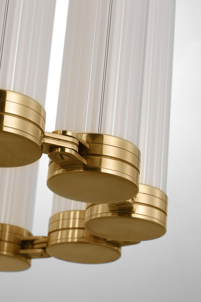 Alo Medium Pendant polished Natural Brass 2700K 90 CRI