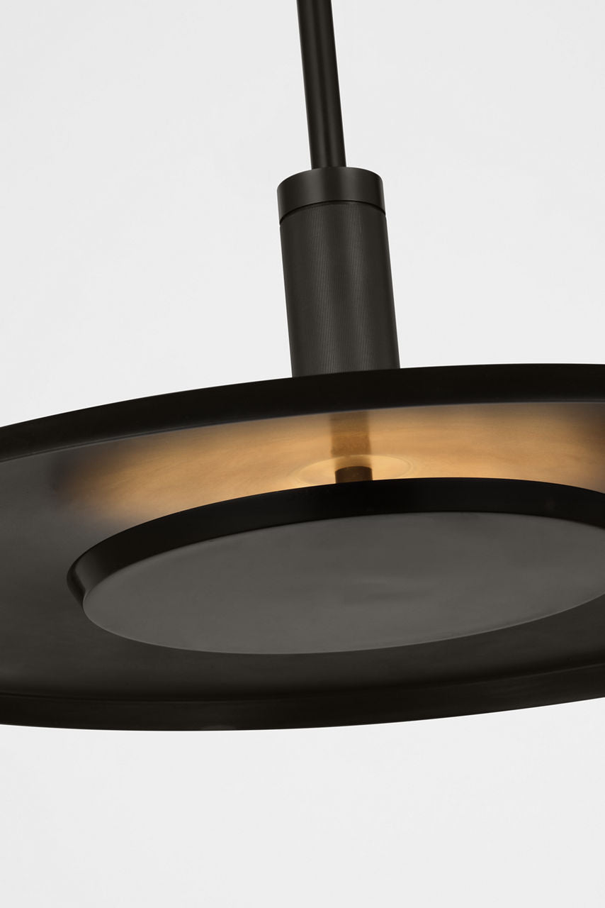 Saucer Large Pendant dark Bronze 2700K 90 CRI