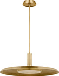 Saucer X-Large Pendant Natural Brass 2700K 90 CRI