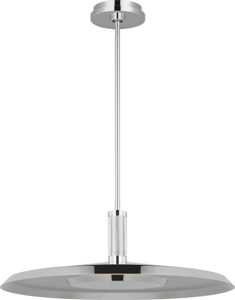Saucer X-Large Pendant Polished Nickel 2700K 90 CRI