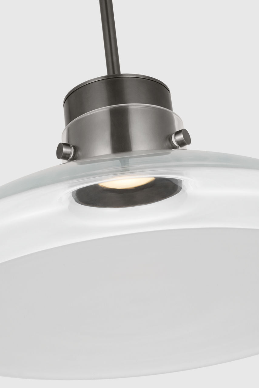 Morgan 22 Pendant burnished Bronze | clear glass 2700K-1800K 90 CRI