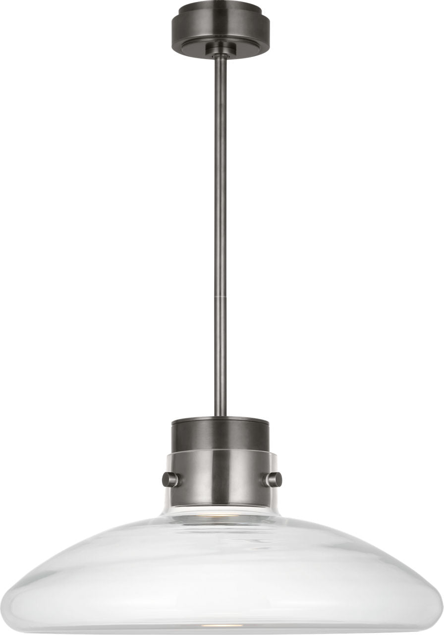 Morgan 22 Pendant burnished Bronze | clear glass 2700K-1800K 90 CRI