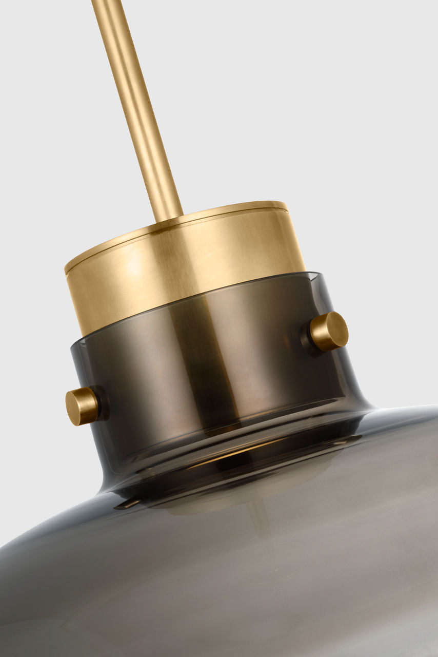 Morgan 22 Pendant hand-rubbed antique brass | smoke glass 2700K-1800K 90 CRI