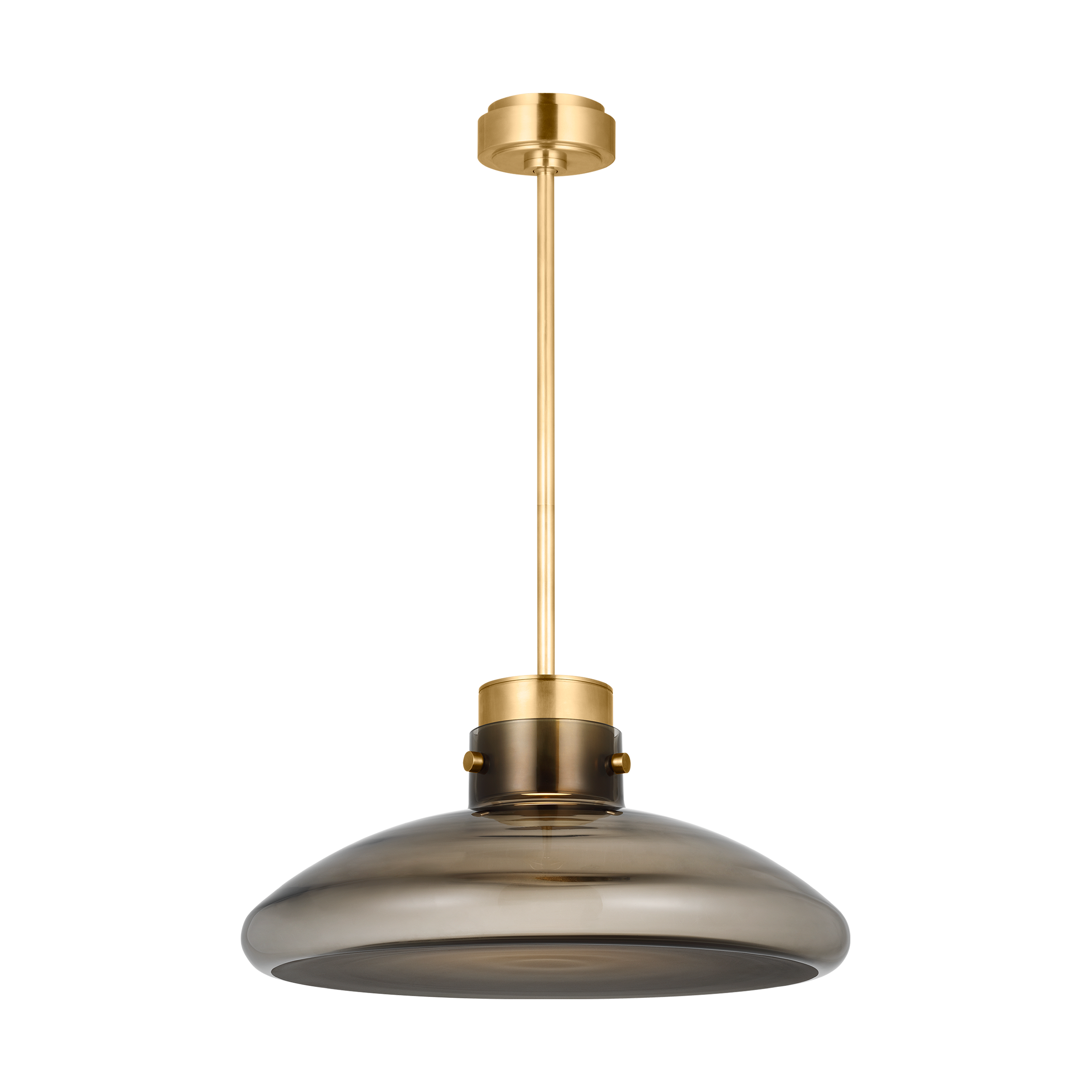 Morgan 22 Pendant hand-rubbed antique brass | smoke glass 2700K-1800K 90 CRI