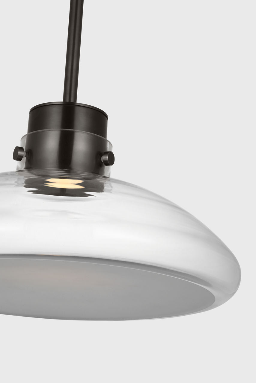 Morgan 16 Pendant burnished Bronze | clear glass 2700K-1800K 90 CRI