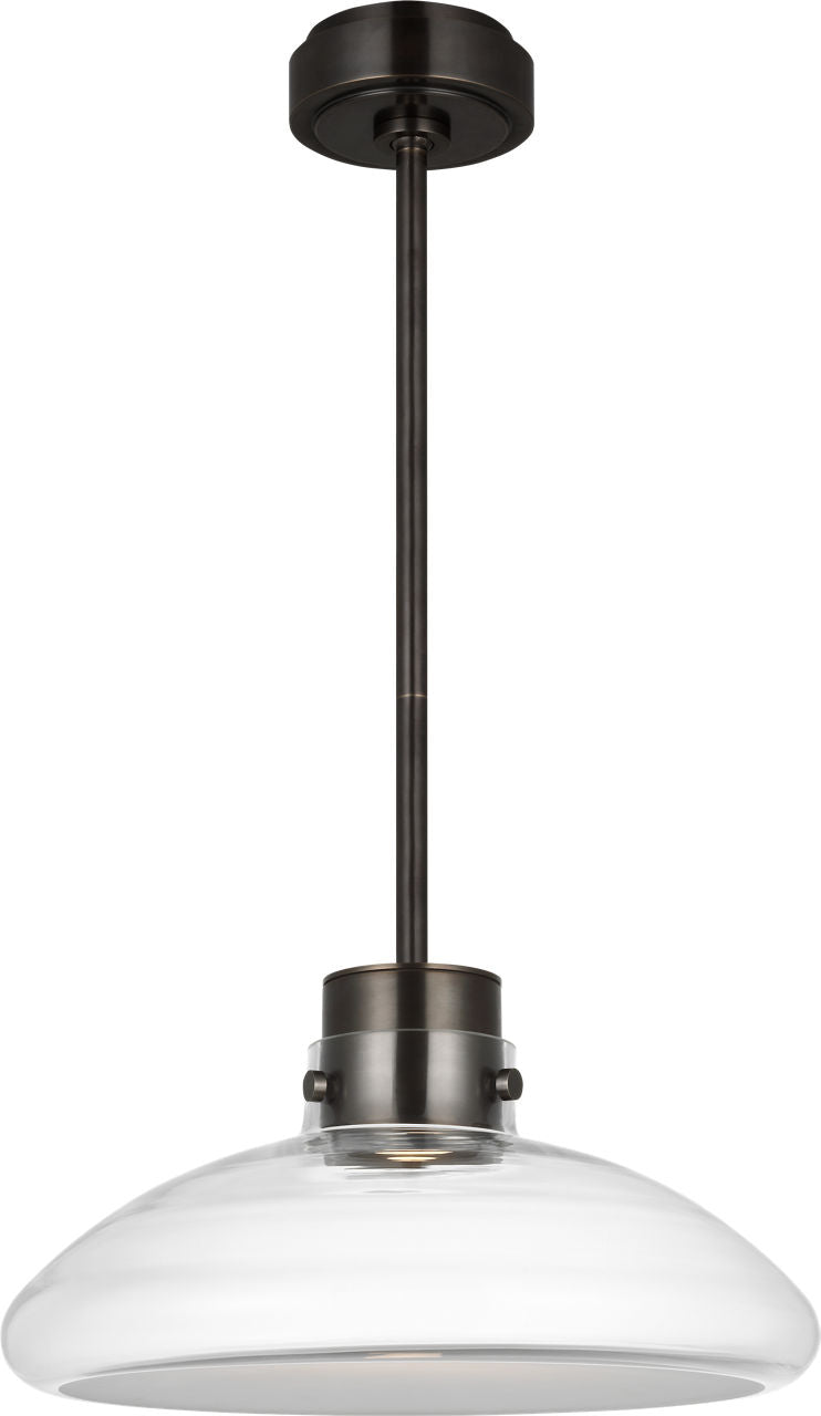 Morgan 16 Pendant burnished Bronze | clear glass 2700K-1800K 90 CRI