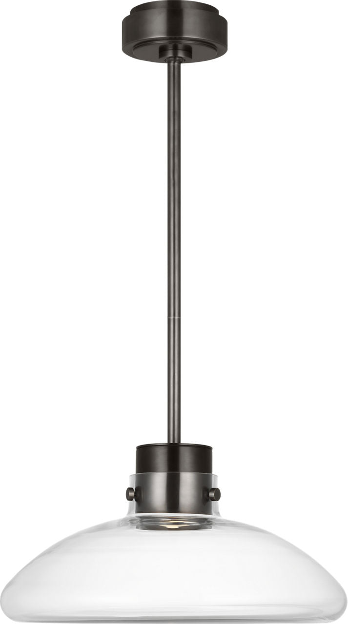 Morgan 16 Pendant burnished Bronze | clear glass 2700K-1800K 90 CRI