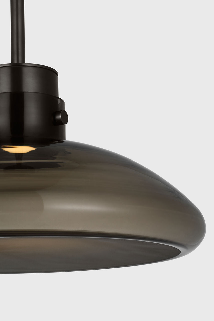 Morgan 16 Pendant burnished Bronze | smoke glass 2700K-1800K 90 CRI