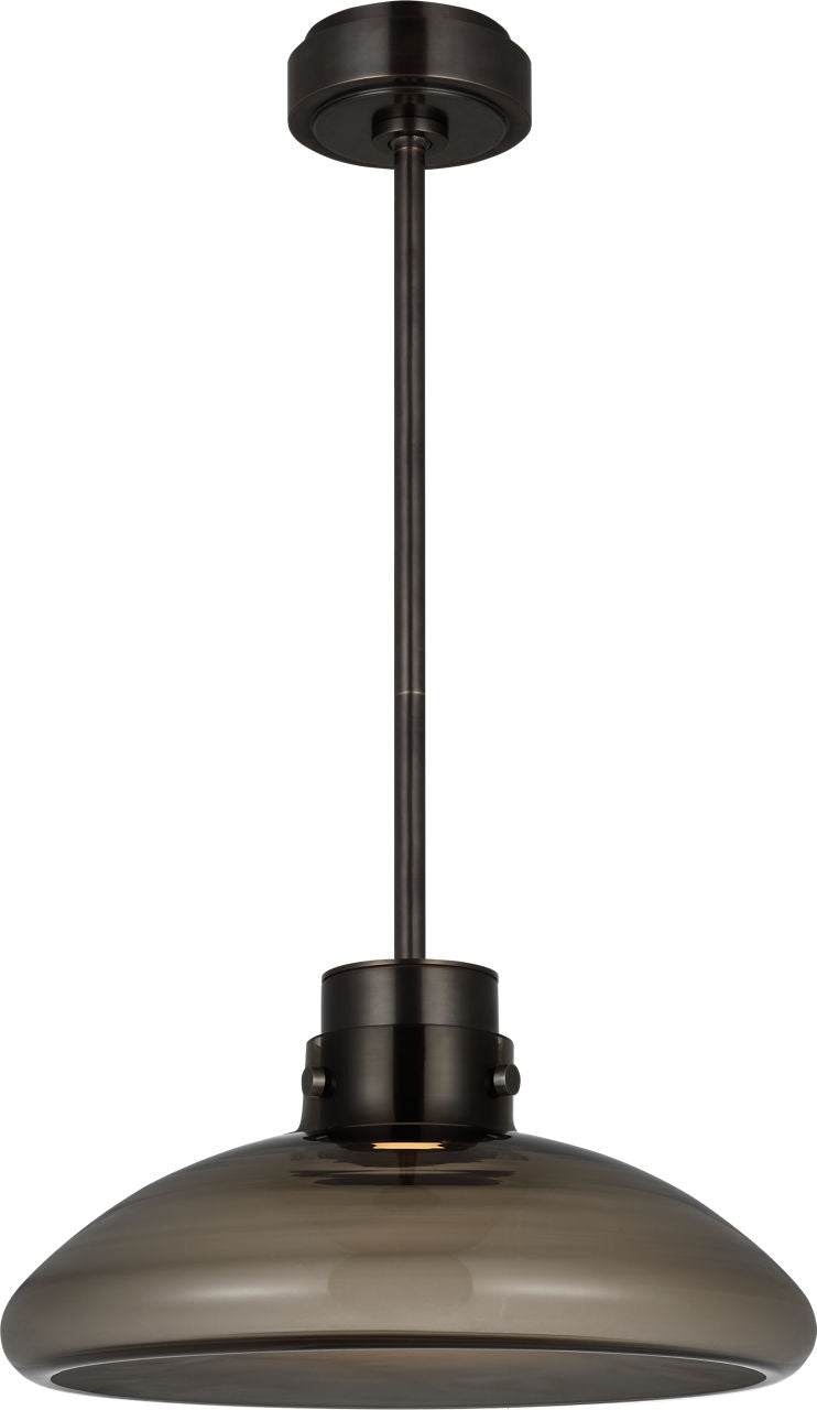 Morgan 16 Pendant burnished Bronze | smoke glass 2700K-1800K 90 CRI