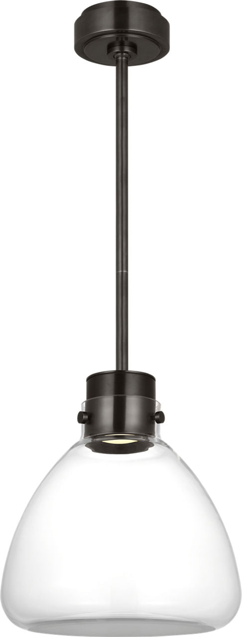 Morgan 12 Pendant burnished Bronze | clear glass 2700K-1800K 90 CRI