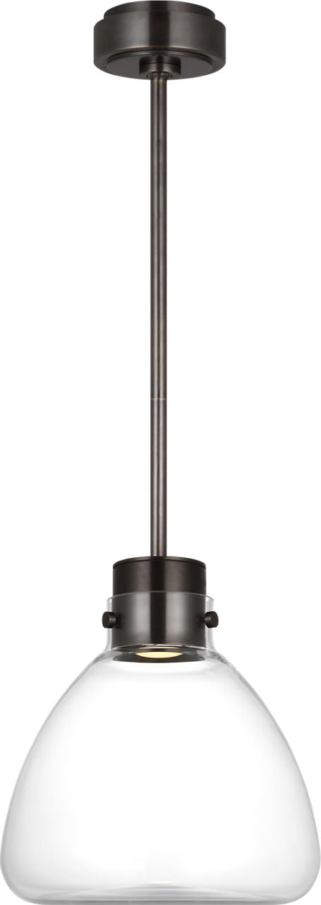Morgan 12 Pendant burnished Bronze | clear glass 2700K-1800K 90 CRI