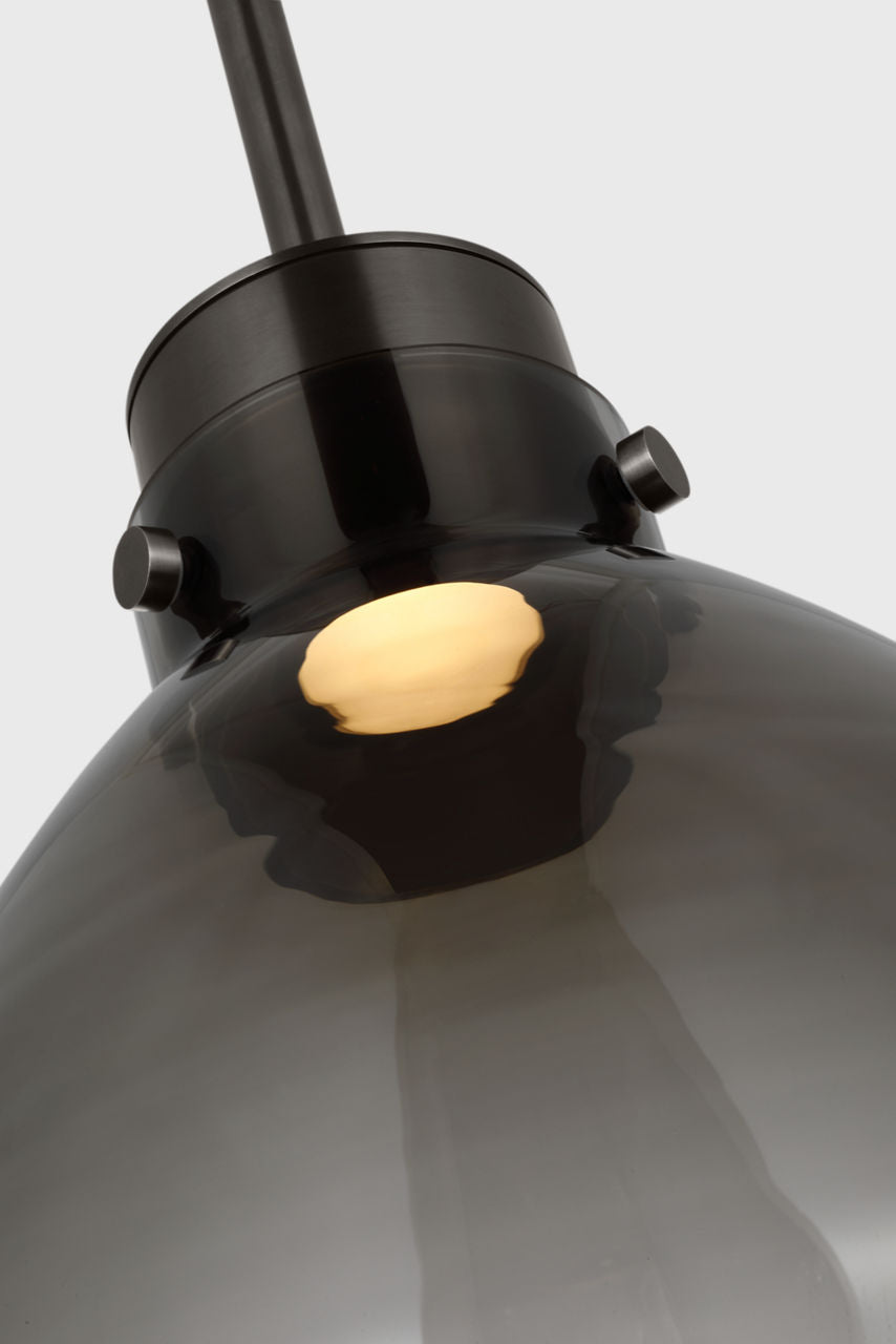 Morgan 12 Pendant burnished Bronze | smoke glass 2700K-1800K 90 CRI