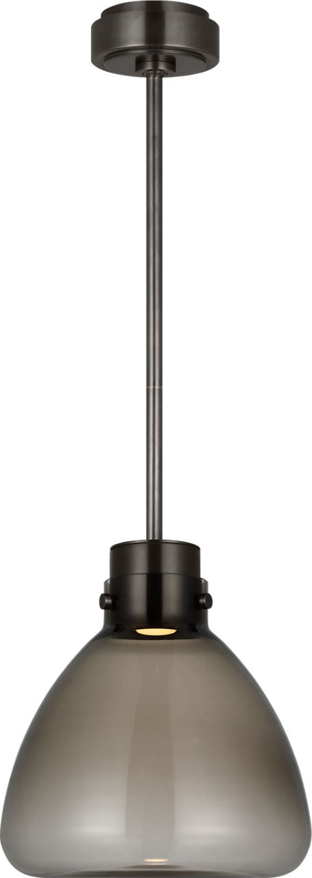Morgan 12 Pendant burnished Bronze | smoke glass 2700K-1800K 90 CRI