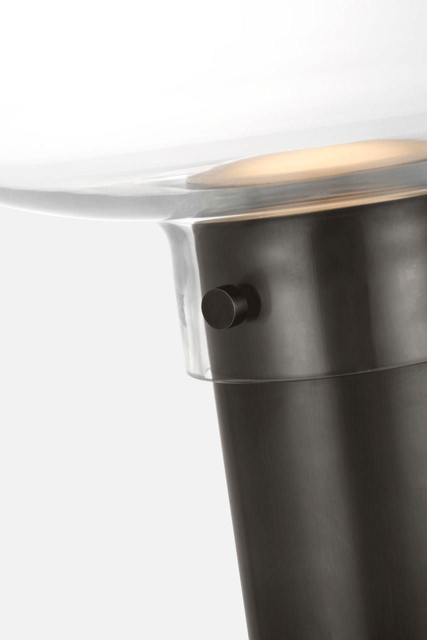 Morgan 16 Table Lamp burnished Bronze | clear glass 2700K-1800K 90 CRI