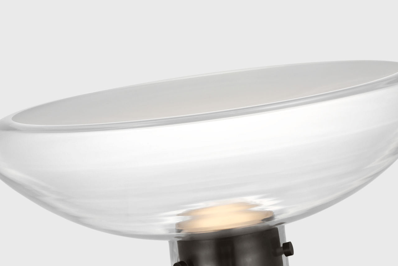 Morgan 16 Table Lamp burnished Bronze | clear glass 2700K-1800K 90 CRI
