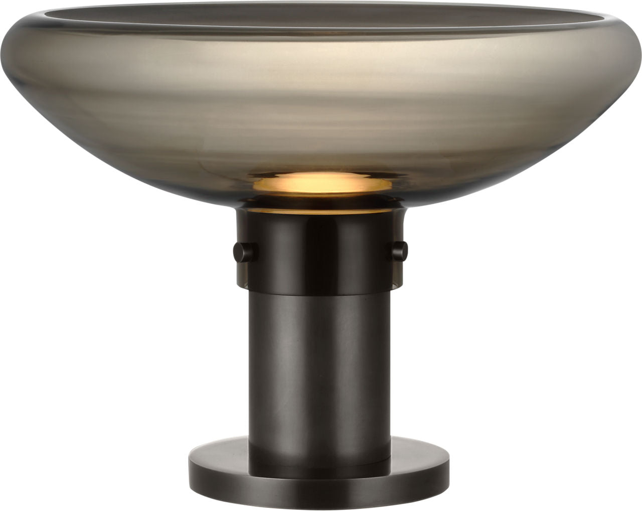 Morgan 16 Table Lamp burnished Bronze | smoke glass 2700K-1800K 90 CRI