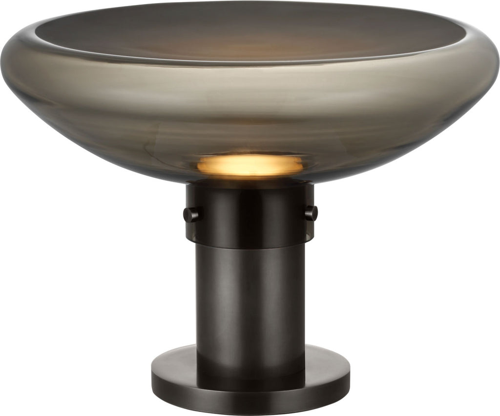 Morgan 16 Table Lamp burnished Bronze | smoke glass 2700K-1800K 90 CRI
