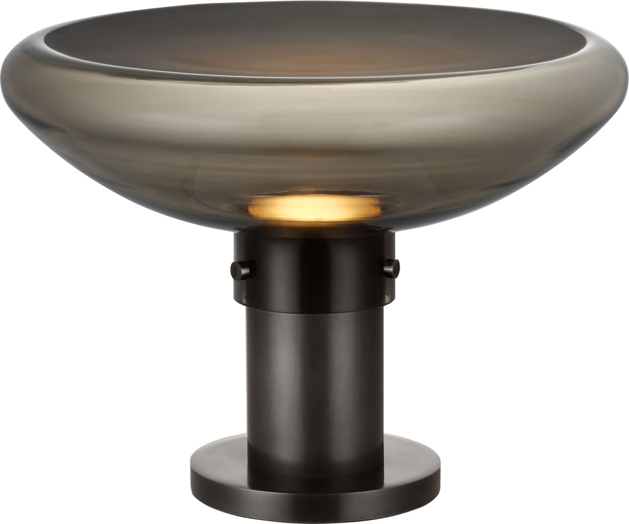 Morgan 16 Table Lamp burnished Bronze | smoke glass 2700K-1800K 90 CRI